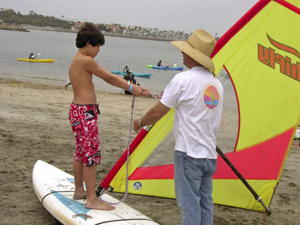 Cabrillo Beachsports Day Boy Windsurfing lesson6-4-05 193_edited