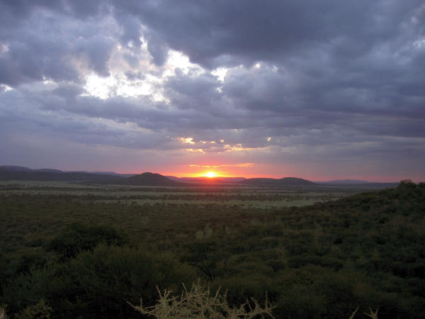 Sunset on the plains